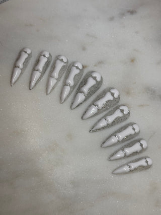 Bone Fingers Gel-X Press Ons